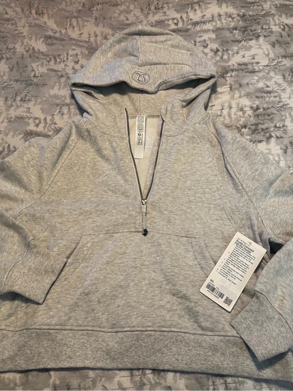 NWT Scuba Oversized Half-Zip Hoodie